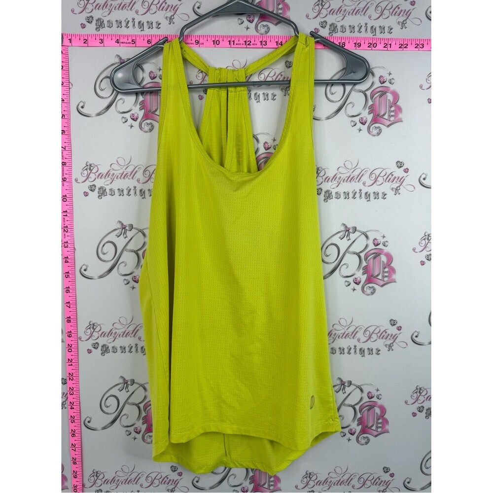 Balance tank top racer back bright lime green Neon Yellow Racerback Tank Top